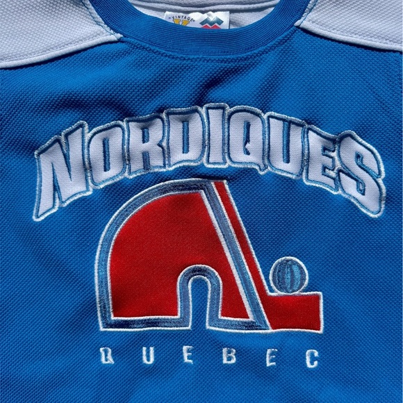VTG Quebec Nordiques Mighty Mac Sports Baby Hockey Jersey Size: 18M - Picture 3 of 7